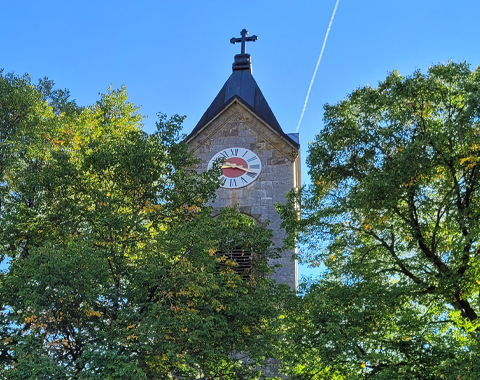 Ein Kulturgut aus Stein: St. Vitus Kirche in Oberoestheim © LAG Region an der Romantischen Straße e. V.