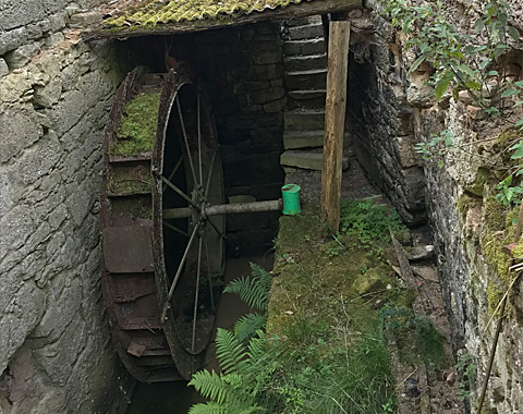 Das Mühlrad der Obermühle © LAG Region an der Romantischen Straße e. V.