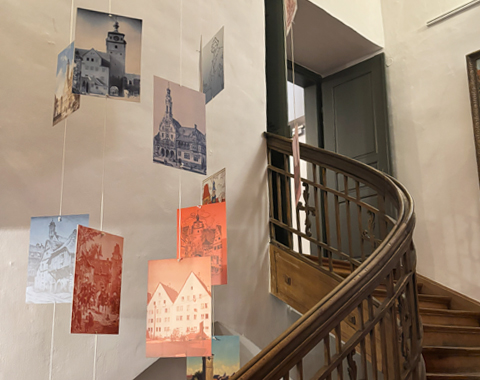 Historischen Fotografien verbildlichen den Wiederaufbau der Reichsstadt &copy; LAG Region an der Romantischen Stra&szlig;e e. V.