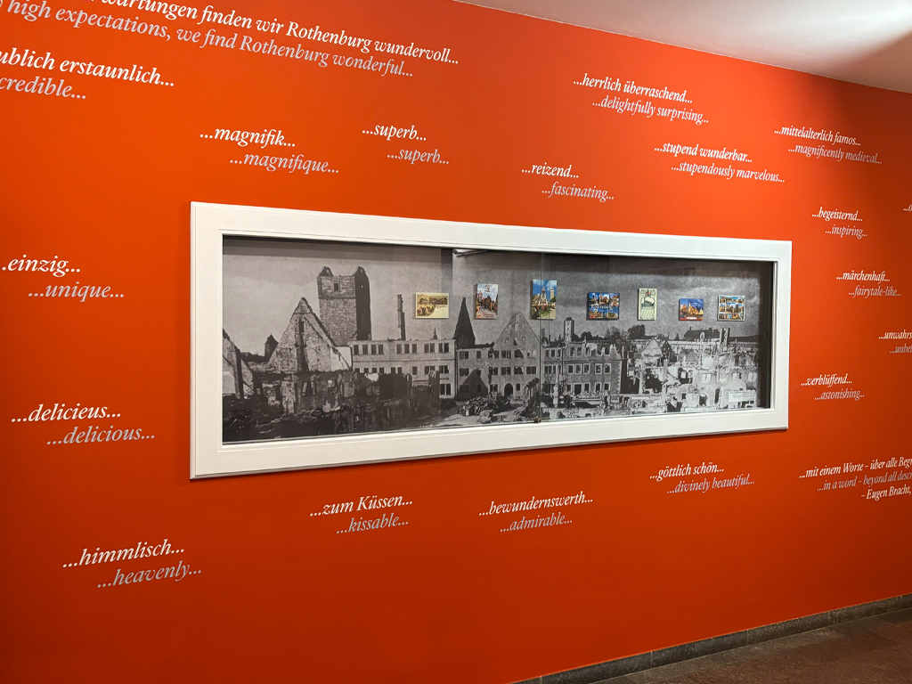 Einzigartig: Die Dauerausstellung im RothenburgMuseum bietet spannende Einblicke in den Wiederaufbau der Reichsstadt &copy; LAG Region an der Romantischen Stra&szlig;e e. V.