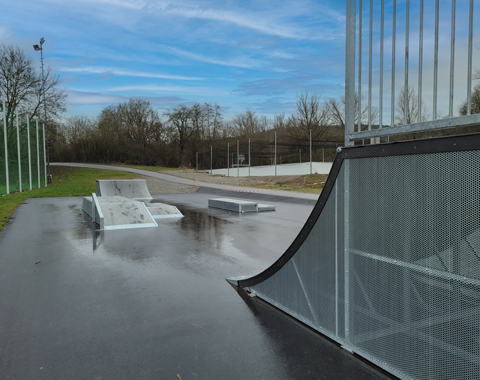 Die Skatelemente sind sowohl für Anfänger als auch für Profis geeignet © LAG Region an der Romantischen Straße e. V.